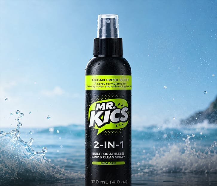 Grip spray with ocean waves